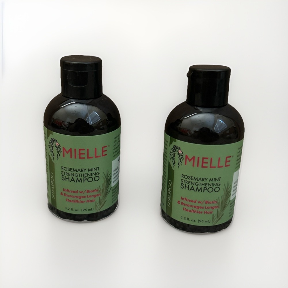 Mielle Organics Rosemary Mint Strengthening Shampoo – Travel Size 3.2 oz 2 pack